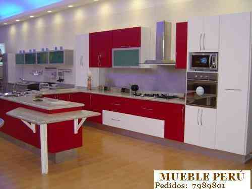 Muebles de cocina, muebles de melamine desde s/.1200 ml. la peca ... Muebles de cocinas con melamina